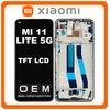 HQ OEM Συμβατό Με Xiaomi Mi 11 Lite 5G (M2101K9G, M2101K9C, M2101K9R) TFT LCD Display Screen Assembly Οθόνη + Touch Screen Digitizer Μηχανισμός Αφής + Frame Bezel Πλαίσιο Σασί Black Μαύρο (Premium A+)
