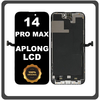 Γνήσια Original For Apple iPhone 14 Pro Max, iPhone 14 ProMax (A2894, A2651) APLONG LTPO Super Retina XDR OLED​ LCD Display Screen Assembly Οθόνη + Touch Screen Digitizer Μηχανισμός Αφής Black Μαύρο (Premium A+) (0% Defective Returns)