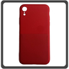 Θήκη Πλάτης - Back Cover, Silicone Σιλικόνη Liquid Inserted TPU Protective Case Red Κόκκινο For iPhone XR