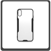 Θήκη Πλάτης - Back Cover, Silicone Σιλικόνη TPU-Rimmed Acrylic Protective Case Black Μαύρο For iPhone X/XS