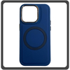 Θήκη Πλάτης - Back Cover, Silicone Σιλικόνη Liquid Magnetic Skin Protection Case Blue Μπλε For iPhone 14 Pro