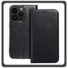 Θήκη Book, Δερματίνη Leather Print Wallet Case Black Μαύρο For iPhone 14 Pro Max