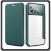 Θήκη Book, Δερματίνη Magnetic Leather Case Green Πράσινο For iPhone 11