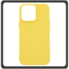 Θήκη Πλάτης - Back Cover, Silicone Σιλικόνη High Quality Liquid TPU Soft Protective Case 2.0mm Yellow Κίτρινο For iPhone 14 Pro
