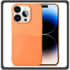 Θήκη Πλάτης - Back Cover, Silicone Σιλικόνη  Liquid Inserted TPU Protective Case Orange Πορτοκαλί For iPhone 14 Pro