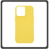 Θήκη Πλάτης - Back Cover, Silicone Σιλικόνη High Quality Liquid TPU Soft Protective Case Yellow Κίτρινο For iPhone 12 / 12 Pro