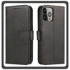 Θήκη Book, Leather Δερματίνη Flap Wallet Case with Clasp Gray Γκρι For iPhone 13