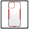 Θήκη Πλάτης - Back Cover, Silicone Σιλικόνη TPU-Rimmed Acrylic Protective Case Red Κόκκινο For iPhone 14
