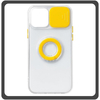Θήκη Πλάτης - Back Cover, Silicone Σιλικόνη Dazzling Sliding Window Case Yellow Κίτρινο For iPhone 13 Pro Max