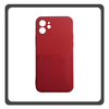 Θήκη Πλάτης - Back Cover, Silicone Σιλικόνη  Liquid Inserted TPU Protective Case Red Κόκκινο For iPhone 12 Mini