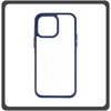 Θήκη Πλάτης - Back Cover Silicone Σιλικόνη TPU-Rimmed Acrylic Protective Case Blue Μπλε For iPhone 11 Pro Max