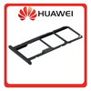 HQ OEM Συμβατό Με Huawei Y5 (2019) (AMN-LX9, AMN-LX1) SIM Card Tray + Micro SD Tray Υποδοχέας Βάση Θήκη Κάρτας SIM Modern Black Μαύρο (Premium A+​)