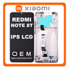 HQ OEM Xiaomi Redmi Note 8T (M1908C3XG) IPS LCD Display Assembly Screen Οθόνη + Touch Screen Digitizer Μηχανισμός Αφής + Frame Bezel Πλαίσιο Σασί Moonlight White Άσπρο (Premium A+)