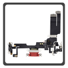 HQ OEM Συμβατό Με Apple iPhone 14 (A2882, A2649) Charging Dock Connector Lightning Flex Καλωδιοταινία Κονέκτορας Φόρτισης + Microphone Μικρόφωνο Red Κόκκινο (Premium A+)