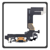HQ OEM Συμβατό Με Apple iPhone 13 mini (A2628, A2481) Charging Dock Connector Lightning Flex Καλωδιοταινία Κονέκτορας Φόρτισης + Microphone Μικρόφωνο Black Μαύρο (Premium A+)