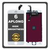HQ OEM Συμβατό Με Apple iPhone 6, iPhone6 (A1549, A1586) APLONG High Brightness LCD Display Screen Assembly Οθόνη + Touch Screen Digitizer Μηχανισμός Αφής White Άσπρο (Premium A+) (Lifetime Warranty Για Συνεργάτες B2B​)