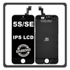 iPhone 5s (A1453, A1457), iPhone SE 2016 (A1662, A1723) IPS LCD APLONG Standard Version LCD Display Screen Assembly Οθόνη + Touch Screen Digitizer Μηχανισμός Αφής Black Μαύρο (Ref By Apple) (Lifetime Warranty Για Συνεργάτες B2B​)