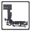 HQ OEM Συμβατό Με Apple iPhone 13 (A2633, A2482) Charging Dock Connector Lightning Flex Καλωδιοταινία Κονέκτορας Φόρτισης + Microphone Μικρόφωνο Pink Ροζ (Premium A+)