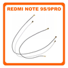 Γνήσια Original Xiaomi Redmi Note 9S (M2003J6A1G) / Redmi Note 9 Pro (M2003J6B2G) Set Coaxial Antenna Signal Module Flex Cable Ομοαξονικό Καλώδιο Κεραίας Black/White 118mm + 121mm + 181mm (Service Pack By Xiaomi)