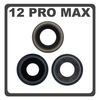 HQ OEM Συμβατό Με Apple iPhone 12 Pro Max, iPhone 12 ProMax (A2411, A2342) Main Camera Lens Τζαμάκι Κάμερας + Frame Bezel Πλαίσιο Pacific Blue Μπλε (Premium A+)