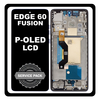 Γνήσια Original Motorola Moto Edge 60 Fusion (XT2503-4) P-OLED LCD Display Screen Assembly Οθόνη + Touch Screen Digitizer Μηχανισμός Αφής + Frame Bezel Πλαίσιο Σασί Slipstream Μπλέ 5D68C29878 (Service Pack By Motorola)