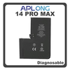 HQ OEM Συμβατό Με Apple iPhone 14 Pro Max, iPhone 14 ProMax (A2894, A2651), APLONG Battery Μπαταρία Li-Ion 4323 mAh Diagnosable Bulk (Premium A+) (1 Year Warranty Για Συνεργατες B2B)