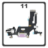 Γνήσια Original For iPhone 11, iPhone11 (A2221, A2111), Charging Dock Connector Lightning Flex With Board Καλωδιοταινία Κονέκτορας Φόρτισης + Microphone Μικρόφωνο Purple Μωβ Pulled