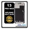 HQ OEM Συμβατό Με Apple iPhone 13 Pro Max (A2643, A2484) APLONG SOFT OLED LCD Display Screen Assembly Οθόνη + Touch Screen Digitizer Μηχανισμός Αφής Diagnosable Black Μαύρο (Premium A+) (Lifetime Warranty Για Συνεργατες B2B)