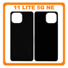 HQ OEM Συμβατό Με Xiaomi Mi 11 Lite 5G NE (2109119DG, 2107119DC) Rear Back Battery Cover Black Μαύρο (Premium A+)