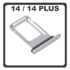 Original for iPhone 14, iPhone14 (A2882, A2649) / iPhone 14 Plus, iPhone 14+ (A2886, A2632) SIM Card Tray White Άσπρο
