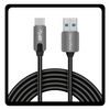 Kruger & Matz USB 3.0 Cable USB-C male - USB-A 10W 1m KM0348 Black Μαύρο