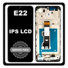 Γνήσια Original Motorola Moto E22, IPS LCD Display Screen Assembly Οθόνη + Touch Screen Digitizer Μηχανισμός Αφής + Frame Bezel Πλαίσιο Σασί Black Μαύρο 5D68C21594 (Service Pack By Motorola)