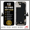 HQ OEM Συμβατό Με Apple iPhone 12(A2403, A2172) / iPhone 12 Pro (A2407, A2341) JK SOFT OLED LCD Display Screen Assembly Οθόνη + Touch Screen Digitizer Μηχανισμός Αφής Black Μαύρο (Premium A+)
