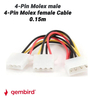Gembird Gembird  Molex y Cable(1 σε 2) 0.15m