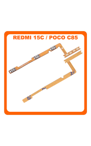 Γνήσιο Original Xiaomi Redmi 15C 4G (25078RA3EA, 25078RA3EL), Poco C85 4G (25078PC3EE) Power Key Flex Cable On/Off + Volume Key Buttons Καλωδιοταινία Πλήκτρων Εκκίνησης + Έντασης Ήχου 1350204000851A (Service Pack by Xiaomi)