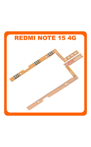 Γνήσιο Original Xiaomi Redmi Note 15 4G (2510DRA23E, 2510DRA23G) Power Key Flex Cable On/Off + Volume Key Buttons Καλωδιοταινία Πλήκτρων Εκκίνησης + Έντασης Ήχου 1350204000978A (Service Pack By Xiaomi)