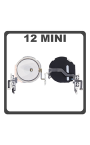 HQ OEM Συμβατό Για iPhone 12 Mini (A2399, A2176) Wireless Charging Coil + Volume Flex Cable Καλωδιοταινία Έντασης Ήχου (Premium A+)