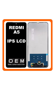 HQ OEM Συμβατό Με Xiaomi Redmi A5 4G NFC (25028RN03Y), IPS LCD Display Screen Assembly Οθόνη + Touch Screen Digitizer Μηχανισμός Αφής Black Μαύρο Short Flex (Premium A+)