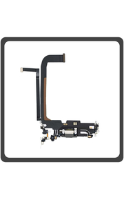 Γνήσια Original Apple iPhone 13 Pro Max (A2643, A2484, A2641) Swap Charging Dock Connector Lightning Flex Καλωδιοταινία Κονέκτορας Φόρτισης + Microphone Μικρόφωνο Green Πράσινο