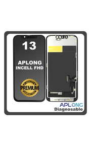 HQ OEM Συμβατό Με Apple iPhone 13, iPhone13 (A2633, A2482) APLONG InCell FHD LCD Display Screen Assembly Οθόνη + Touch Screen Digitizer Μηχανισμός Αφής Diagnosable Black Μαύρο (Premium A+) (Lifetime Warranty Για Συνεργατες B2B)