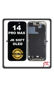HQ OEM Συμβατό Με Apple iPhone 14 Pro Max, iPhone14 Pro Max (A2894, A2651, A2893) JK Soft Super Retina XDR OLED LCD Display Screen Assembly Οθόνη + Touch Screen Digitizer Μηχανισμός Αφής Black Μαύρο (Premium A+)