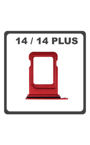 Original for iPhone 14, iPhone14 (A2882, A2649, A2881) / iPhone 14 Plus, iPhone 14+ (A2886, A2632, A2885) SIM Card Tray Red Κόκκινο Pulled