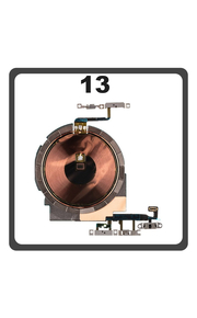 HQ OEM Συμβατό Με Apple iPhone 13, iPhone13 (A2633, A2482) Wireless Charging Coil + Volume Flex Cable + Switch Key (Premium A+)