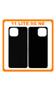 HQ OEM Συμβατό Με Xiaomi Mi 11 Lite 5G NE (2109119DG, 2107119DC) Rear Back Battery Cover Black Μαύρο (Premium A+)