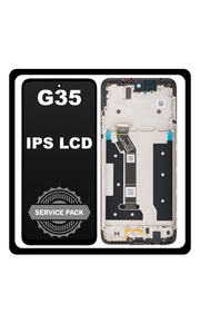 Γνήσια Original Motorola Moto G35 (XT2433-5) IPS LCD Display Screen Assembly Οθόνη + Touch Screen Digitizer Μηχανισμός Αφής + Frame Bezel Πλαίσιο Σασί Black Μαύρο 5D68C28856 (Service Pack By Motorola)