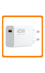 Original Γνήσιο Xiaomi Travel Fast Charger USB-A 45W, 3A, Φορτιστής Ταξιδιού Γρήγορης Φόρτισης 45 Watt Type A MDY-17-EF White Άσπρο (Bulk)