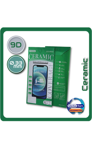 Ceramic Glass 9D Τζαμάκι Οθόνης For Samsung Galaxy S23 Ultra Black Μαύρο