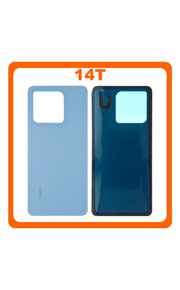 HQ OEM Συμβατό Με Xiaomi 14T (2406APNFAG), Rear Back Battery Cover Blue Μπλε (Premium A+)