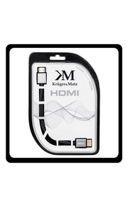 Kruger & Matz Cable HDMI male - HDMI male 1.8m Black Μαύρο