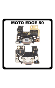 Γνήσια Original Motorola Moto Edge 50 5G (XT2407-1) USB Type-C Charging Dock Connector Flex Sub Board, Καλωδιοταινία Υπό Πλακέτα Φόρτισης + Microphone Μικρόφωνο 5P68C24920 (Service Pack By Motorola)